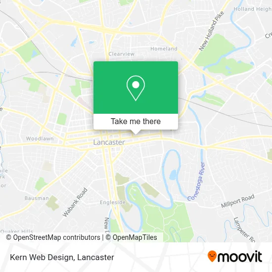 Kern Web Design map