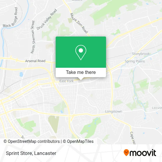 Sprint Store map