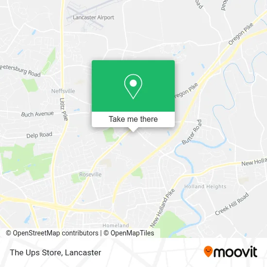 The Ups Store map