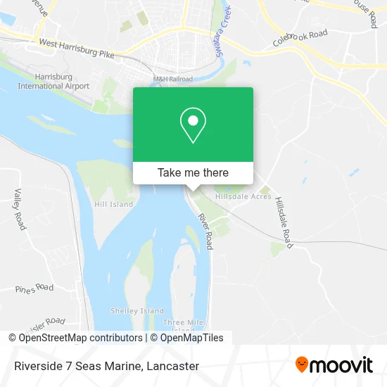 Riverside 7 Seas Marine map