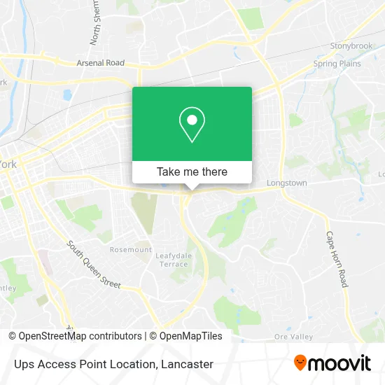 Ups Access Point Location map