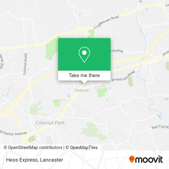 Hess Express map