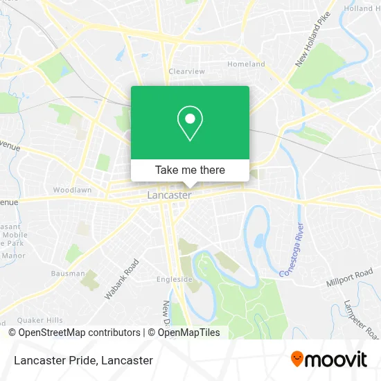 Lancaster Pride map