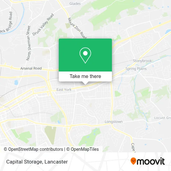 Capital Storage map