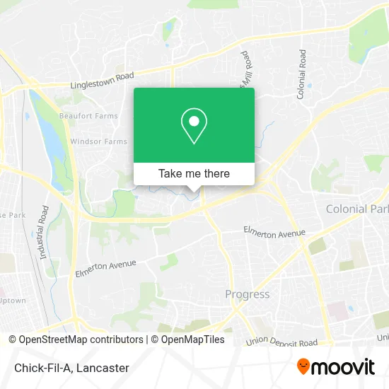 Chick-Fil-A map