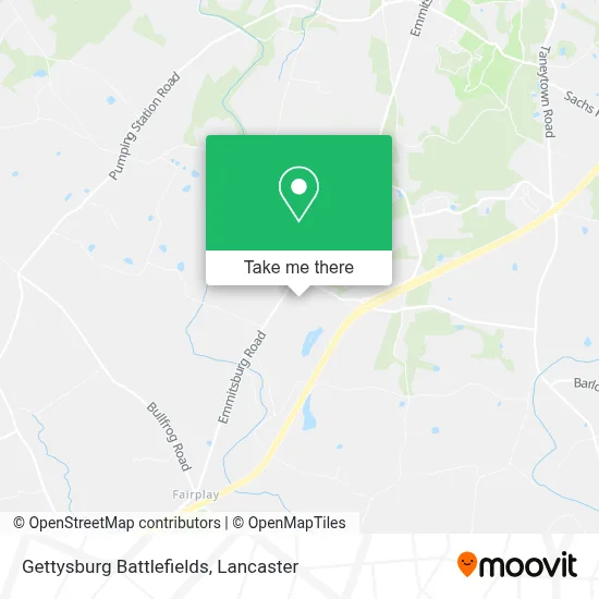Gettysburg Battlefields map
