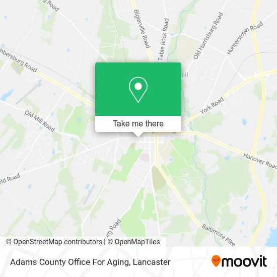 Adams County Office For Aging map