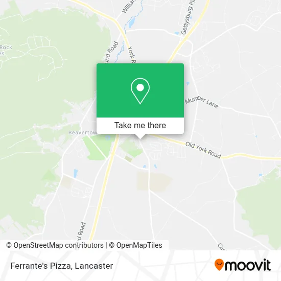 Ferrante's Pizza map