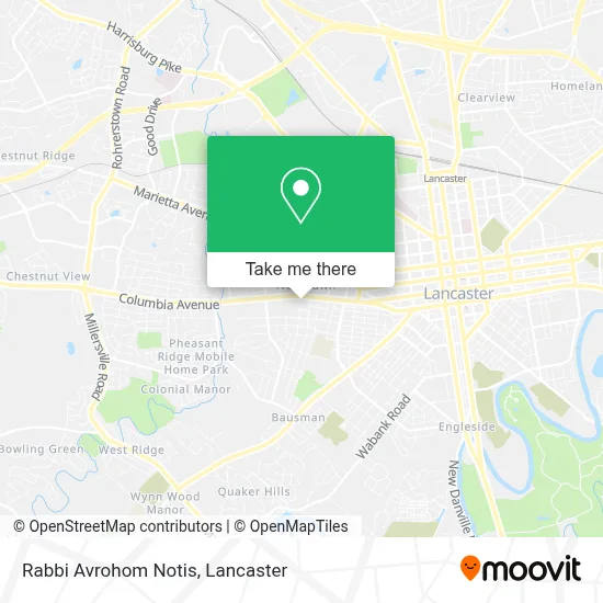 Rabbi Avrohom Notis map