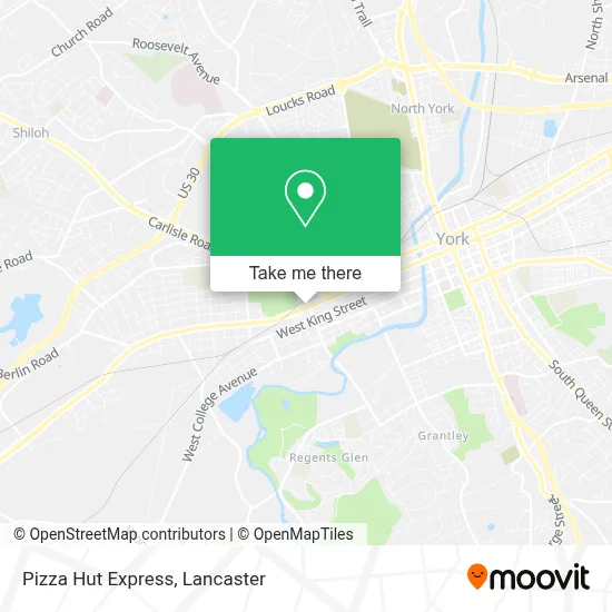 Pizza Hut Express map