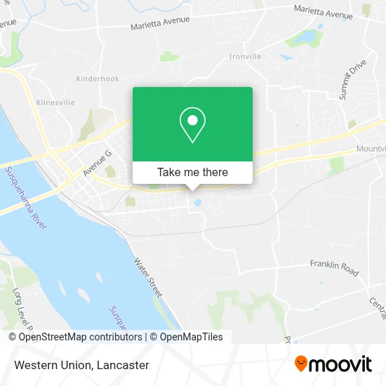 Western Union map