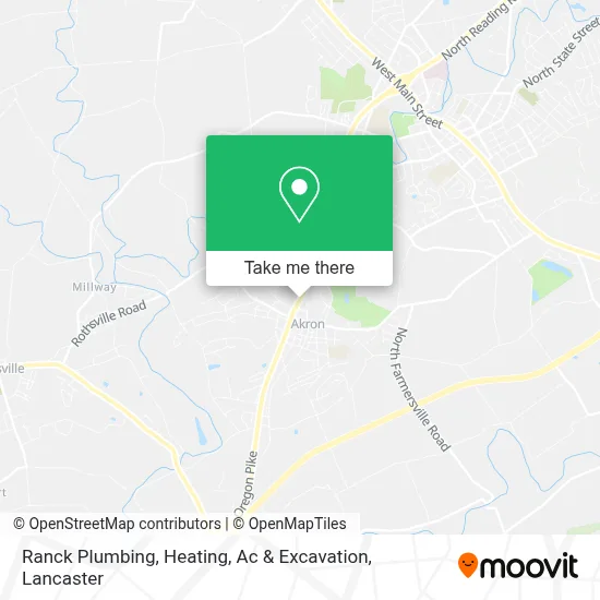 Ranck Plumbing, Heating, Ac & Excavation map
