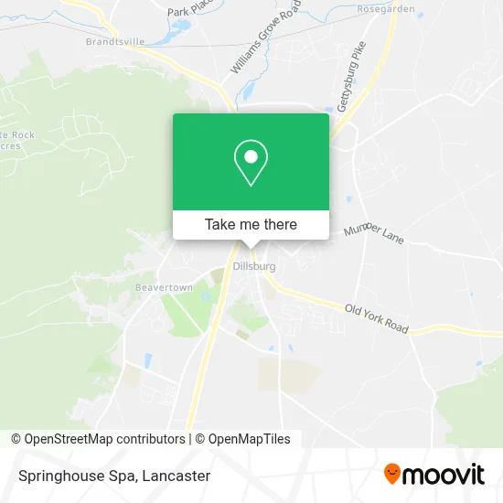 Springhouse Spa map