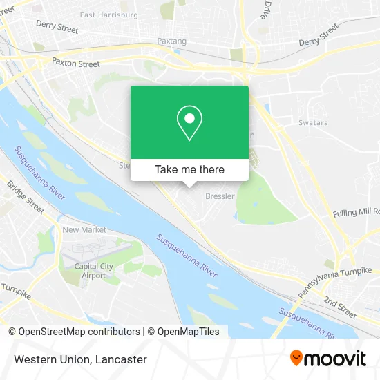 Western Union map