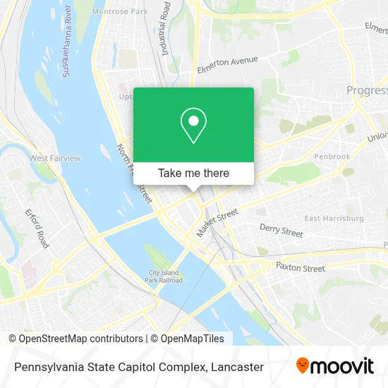 Pennsylvania State Capitol Complex map