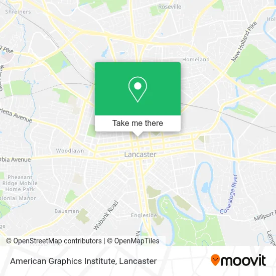 American Graphics Institute map