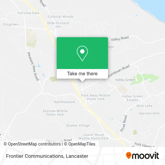 Frontier Communications map