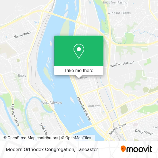 Modern Orthodox Congregation map