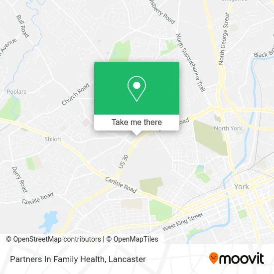 Partners In Family Health map