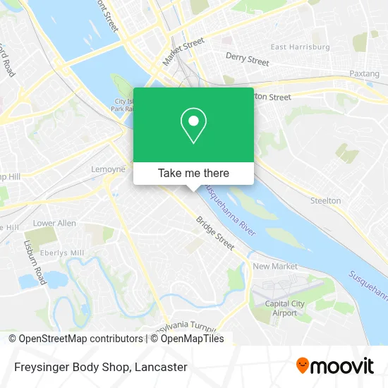 Freysinger Body Shop map
