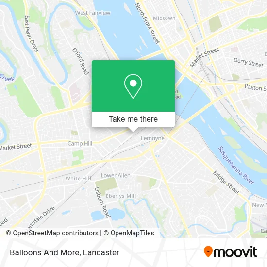 Balloons And More map