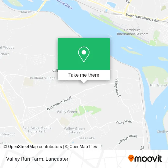 Valley Run Farm map