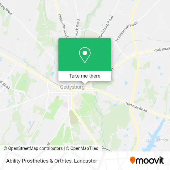 Ability Prosthetics & Orthtcs map