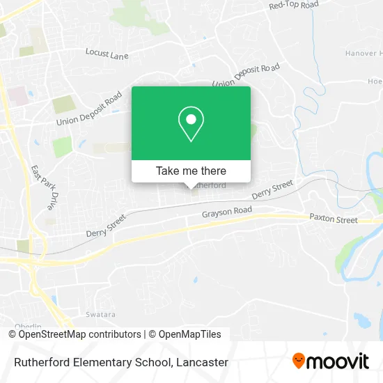 Rutherford Elementary School map