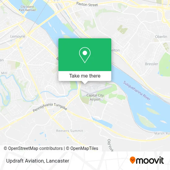Updraft Aviation map
