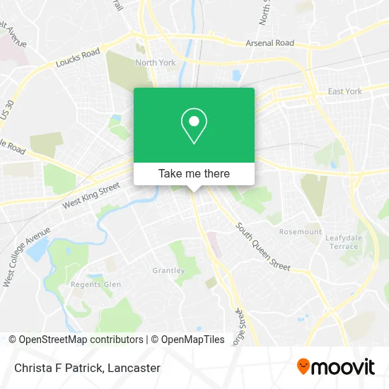 Christa F Patrick map