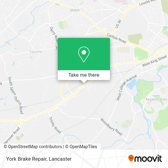 York Brake Repair map