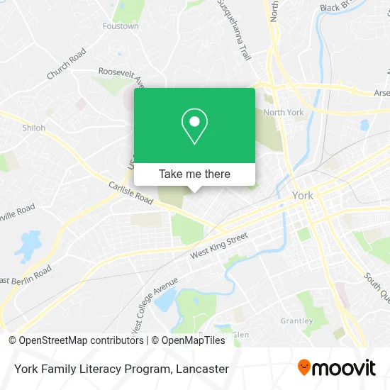 York Family Literacy Program map