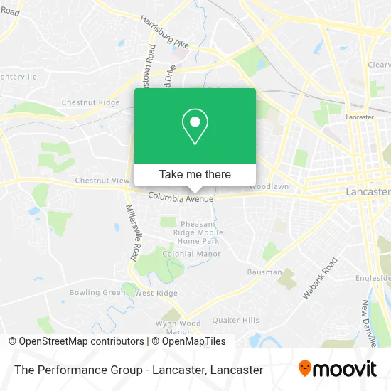 The Performance Group - Lancaster map