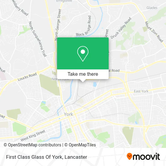 First Class Glass Of York map