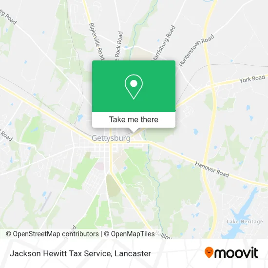 Jackson Hewitt Tax Service map