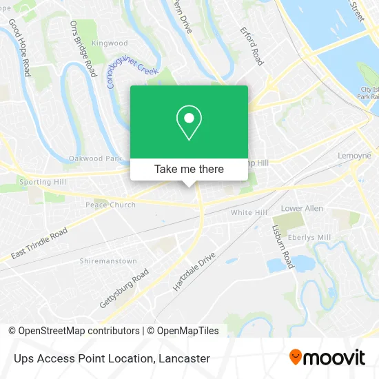 Ups Access Point Location map