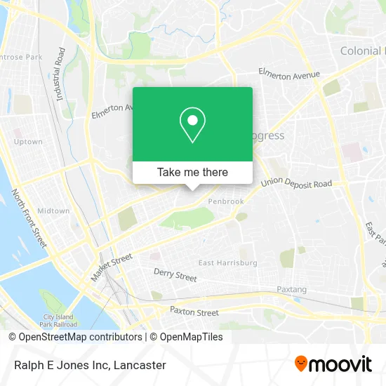 Ralph E Jones Inc map