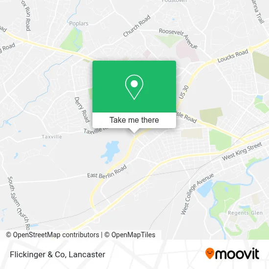 Flickinger & Co map