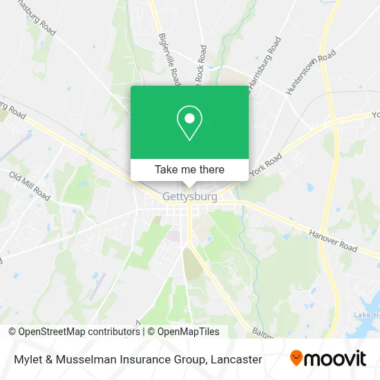 Mylet & Musselman Insurance Group map