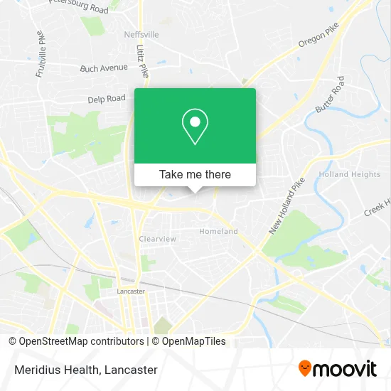 Meridius Health map