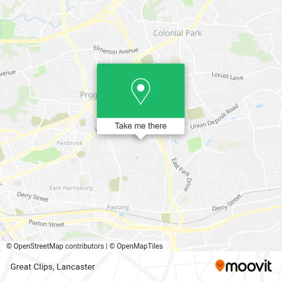 Great Clips map