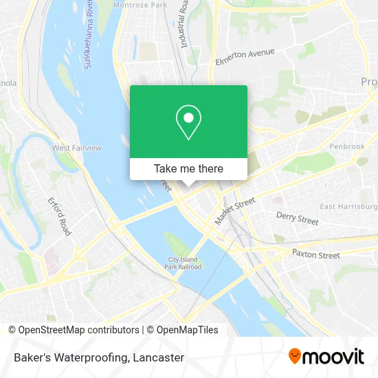 Baker's Waterproofing map