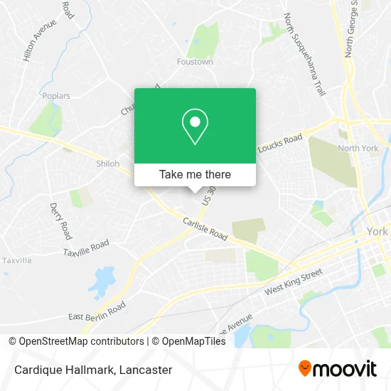 Cardique Hallmark map