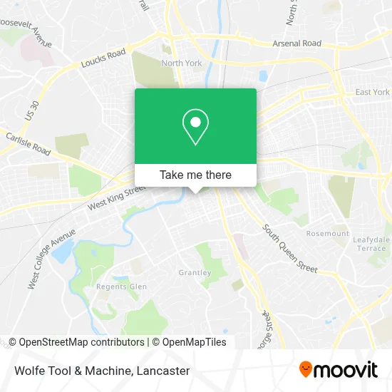 Wolfe Tool & Machine map