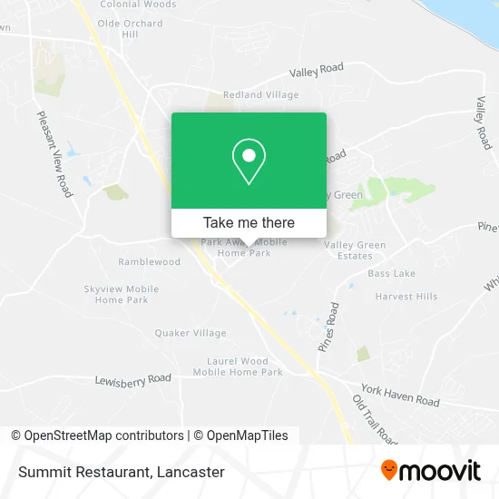 Summit Restaurant map
