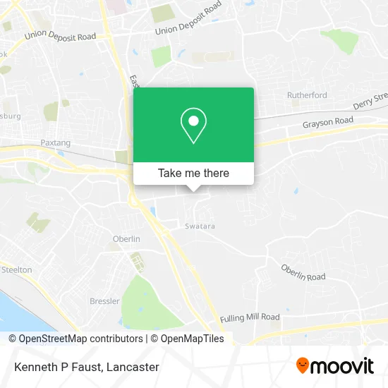 Kenneth P Faust map