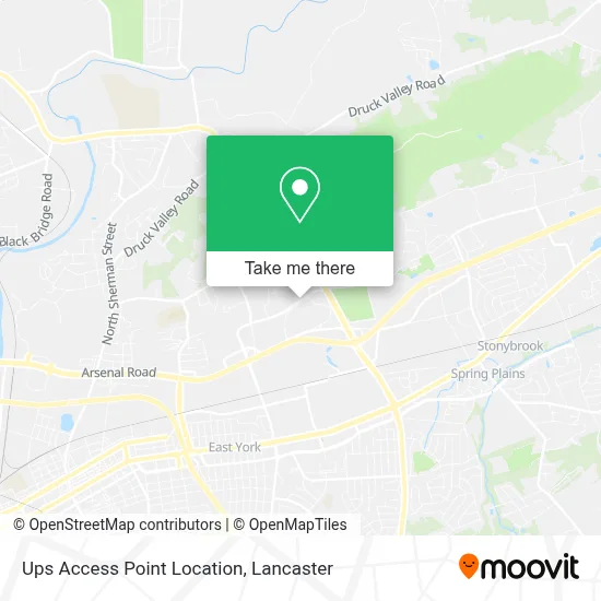 Ups Access Point Location map