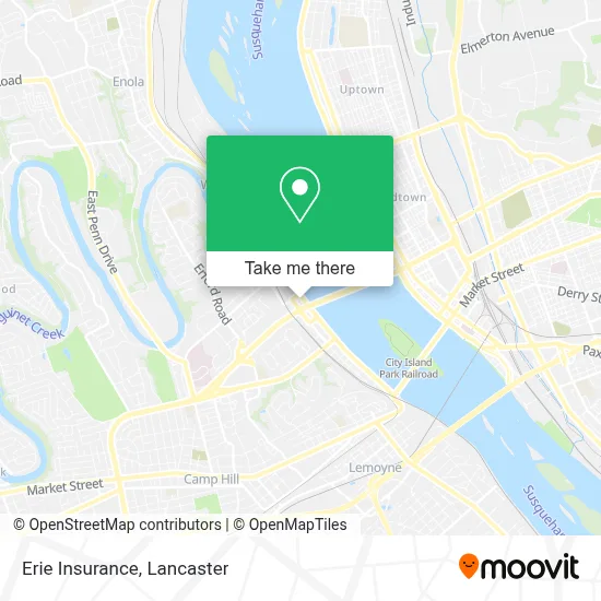 Erie Insurance map