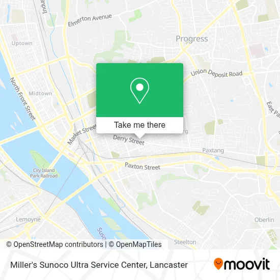 Miller's Sunoco Ultra Service Center map