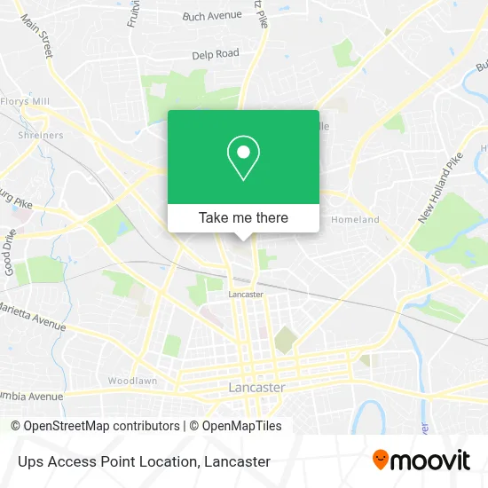 Ups Access Point Location map